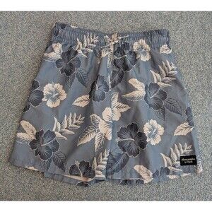 Abercrombie & Fitch Kids Blue Hibiscus Swim Trunks Boys Size 9/10